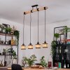 Ramila Lampa wisząca, Lampa wisząca Ecru, Czarny, 4-punktowe