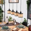 Ramila Lampa wisząca, Lampa wisząca Ecru, Czarny, 4-punktowe