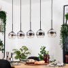Koyoto lampa wisząca, kula świetlna, lampa wisząca kolory naturalne, czarny, 5-punktowe