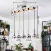 Koyoto lampa wisząca, kula świetlna, lampa wisząca kolory naturalne, czarny, 5-punktowe