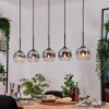 Koyoto lampa wisząca, kula świetlna, lampa wisząca kolory naturalne, czarny, 5-punktowe