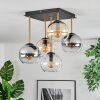 Koyoto lampa sufitowa, kula świetlna złoty, czarny, 5-punktowe