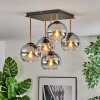 Koyoto lampa sufitowa, kula świetlna złoty, czarny, 5-punktowe