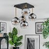 Koyoto lampa sufitowa, kula świetlna złoty, czarny, 5-punktowe