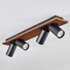Dalan lampa sufitowa, spot sufitowy LED kolory naturalne, czarny, 4-punktowe