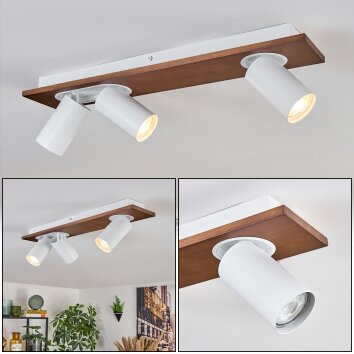 Dalan Lampa sufitowa, Spot sufitowy LED Ecru, Biały, 3-punktowe