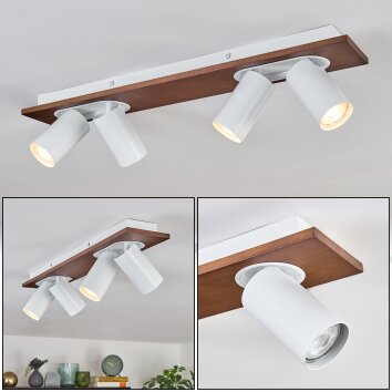 Dalan Lampa sufitowa, Spot sufitowy LED Ecru, Biały, 4-punktowe