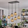 Koyoto lampa wisząca, kula świetlna, lampa wisząca bursztynowy, 6-punktowe
