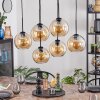 Koyoto lampa wisząca, kula świetlna, lampa wisząca bursztynowy, 6-punktowe
