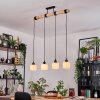 Bassagoda lampa wisząca, lampa wisząca kolory naturalne, czarny, 4-punktowe