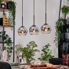 Koyoto lampa wisząca, kula świetlna, lampa wisząca kolory naturalne, czarny, 3-punktowe