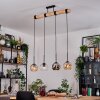 Koyoto lampa wisząca, kula świetlna, lampa wisząca kolory naturalne, czarny, 4-punktowe
