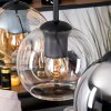 Koyoto lampa wisząca, kula świetlna, lampa wisząca kolory naturalne, czarny, 4-punktowe