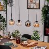 Koyoto lampa wisząca, kula świetlna, lampa wisząca kolory naturalne, czarny, 4-punktowe