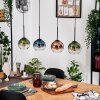 Koyoto lampa wisząca, kula świetlna, lampa wisząca kolory naturalne, czarny, 4-punktowe