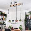Koyoto lampa wisząca, kula świetlna, lampa wisząca kolory naturalne, czarny, 4-punktowe