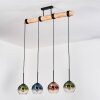 Koyoto lampa wisząca, kula świetlna, lampa wisząca kolory naturalne, czarny, 4-punktowe