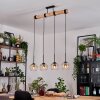 Koyoto Lampa wisząca, Kula świetlna, Lampa wisząca Ecru, Czarny, 4-punktowe