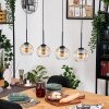 Koyoto Lampa wisząca, Kula świetlna, Lampa wisząca Ecru, Czarny, 4-punktowe