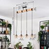 Koyoto Lampa wisząca, Kula świetlna, Lampa wisząca Ecru, Czarny, 4-punktowe