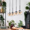 Koyoto Lampa wisząca, Kula świetlna, Lampa wisząca Ecru, Czarny, 4-punktowe
