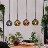 Koyoto lampa wisząca, kula świetlna, lampa wisząca kolory naturalne, czarny, 4-punktowe