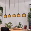 Bassagoda lampa wisząca, lampa wisząca kolory naturalne, czarny, 5-punktowe