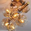 Ripoll lampa sufitowa, kula świetlna złoty, czarny, 8-punktowe
