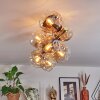 Ripoll lampa sufitowa, kula świetlna złoty, czarny, 8-punktowe