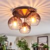 Koyoto lampa sufitowa, kula świetlna 30 cm przezroczysty, przydymiony, 3-punktowe