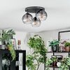 Koyoto lampa sufitowa, kula świetlna 30 cm przezroczysty, przydymiony, 3-punktowe
