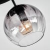 Koyoto lampa sufitowa, kula świetlna 30 cm przezroczysty, przydymiony, 3-punktowe