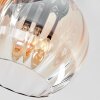 Koyoto lampa sufitowa, kula świetlna 30 cm bursztynowy, przezroczysty, przydymiony, 3-punktowe