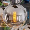 Koyoto lampa wisząca, kula świetlna, lampa wisząca chrom, przezroczysty, przydymiony, 6-punktowe