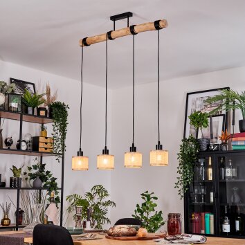 Sabadim Lampa wisząca, Lampa wisząca Ecru, Czarny, 4-punktowe