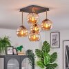 Koyoto lampa sufitowa, kula świetlna złoty, czarny, 5-punktowe