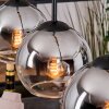Koyoto Lampa wisząca, Kula świetlna, Lampa wisząca Ecru, Czarny, 4-punktowe