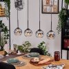 Koyoto Lampa wisząca, Kula świetlna, Lampa wisząca Ecru, Czarny, 4-punktowe