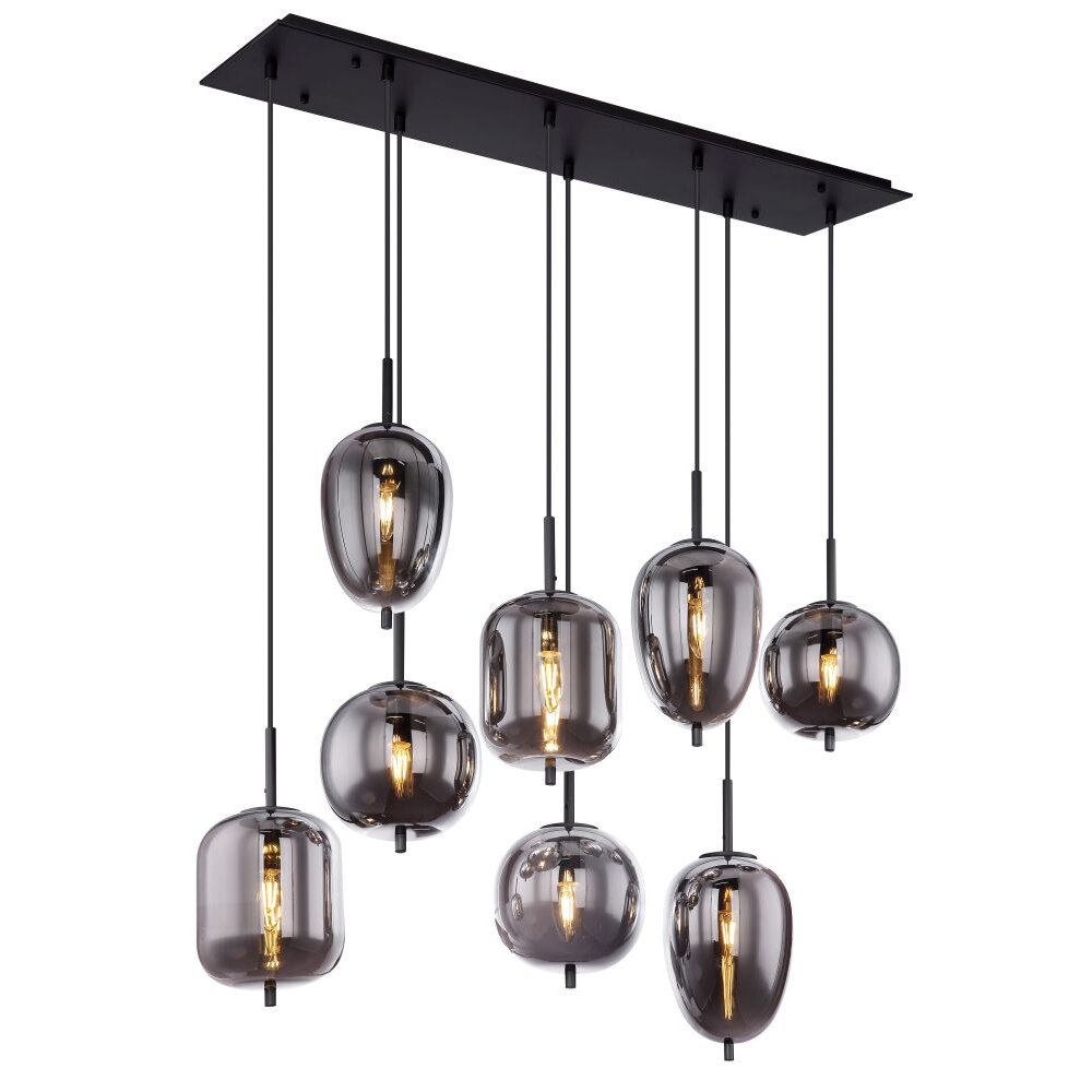 Lampa Wisząca Globo BLACKY Czarny, 8-punktowe main product photo