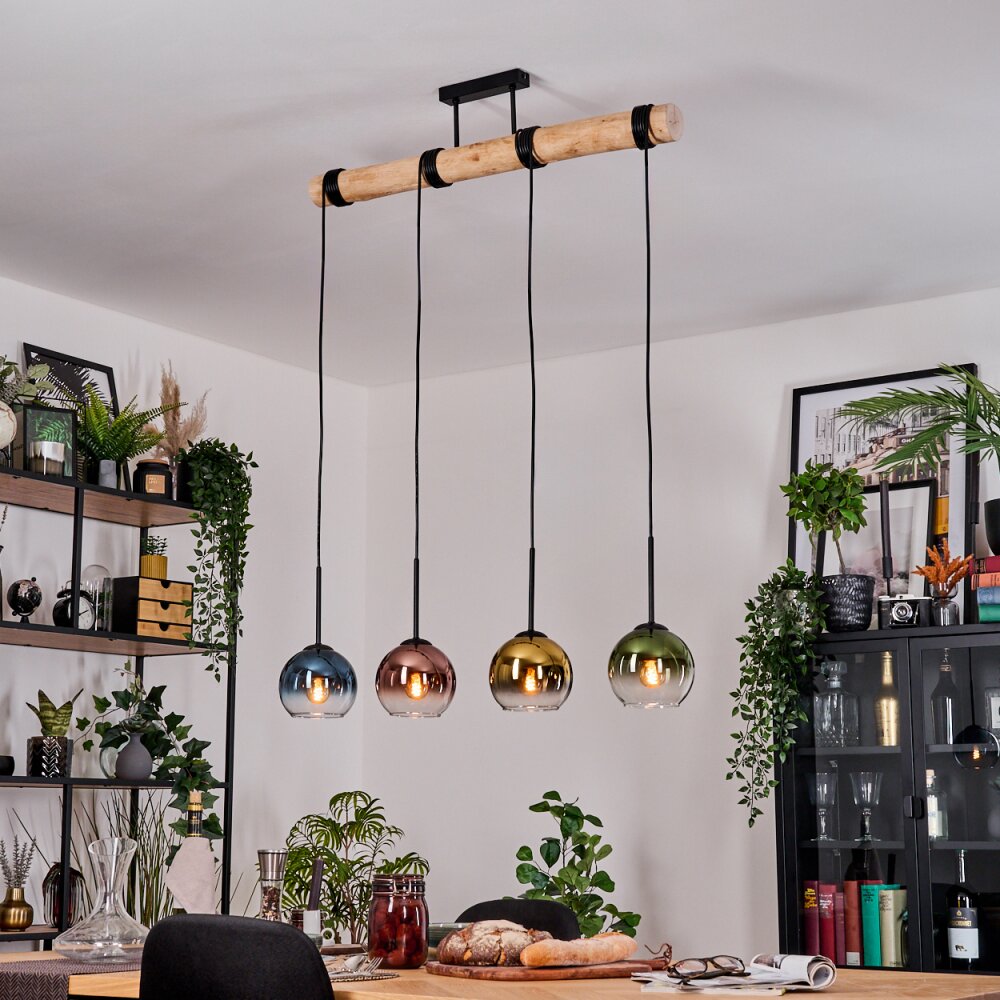 Koyoto Lampa wisząca, Kula świetlna, Lampa wisząca Ecru, Czarny, 4-punktowe main product photo