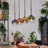 Koyoto Lampa wisząca, Kula świetlna, Lampa wisząca Ecru, Czarny, 4-punktowe