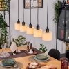 Bassagoda lampa wisząca, lampa wisząca kolory naturalne, czarny, 5-punktowe