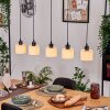 Bassagoda lampa wisząca, lampa wisząca kolory naturalne, czarny, 5-punktowe