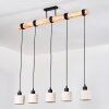 Bassagoda lampa wisząca, lampa wisząca kolory naturalne, czarny, 5-punktowe