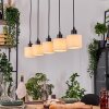 Bassagoda lampa wisząca, lampa wisząca kolory naturalne, czarny, 5-punktowe