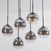 Koyoto lampa wisząca, kula świetlna, lampa wisząca przezroczysty, przydymiony, 6-punktowe