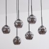 Ripoll lampa wisząca, kula świetlna, lampa wisząca przydymiony, 6-punktowe