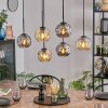 Ripoll lampa wisząca, kula świetlna, lampa wisząca bursztynowy, przydymiony, 6-punktowe