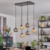 Ripoll lampa wisząca, kula świetlna, lampa wisząca bursztynowy, przydymiony, 6-punktowe