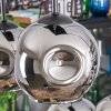 Ripoll Lampa wisząca, Kula świetlna, Lampa wisząca Chrom, Przydymiony, 6-punktowe